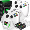 Xbox Controller Charger Station with 2 X5520Mwh Rechargeable Battery Pack for Xbox Series X|S, Xbox One, One S, One X & Elite Controllers